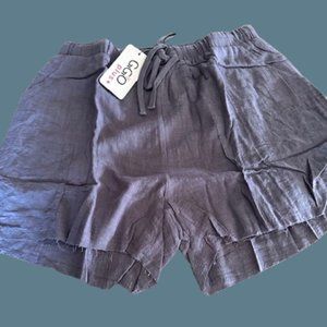 Dark Grey Raw Edge Short  (2)  P5141XL    NWT Boutique